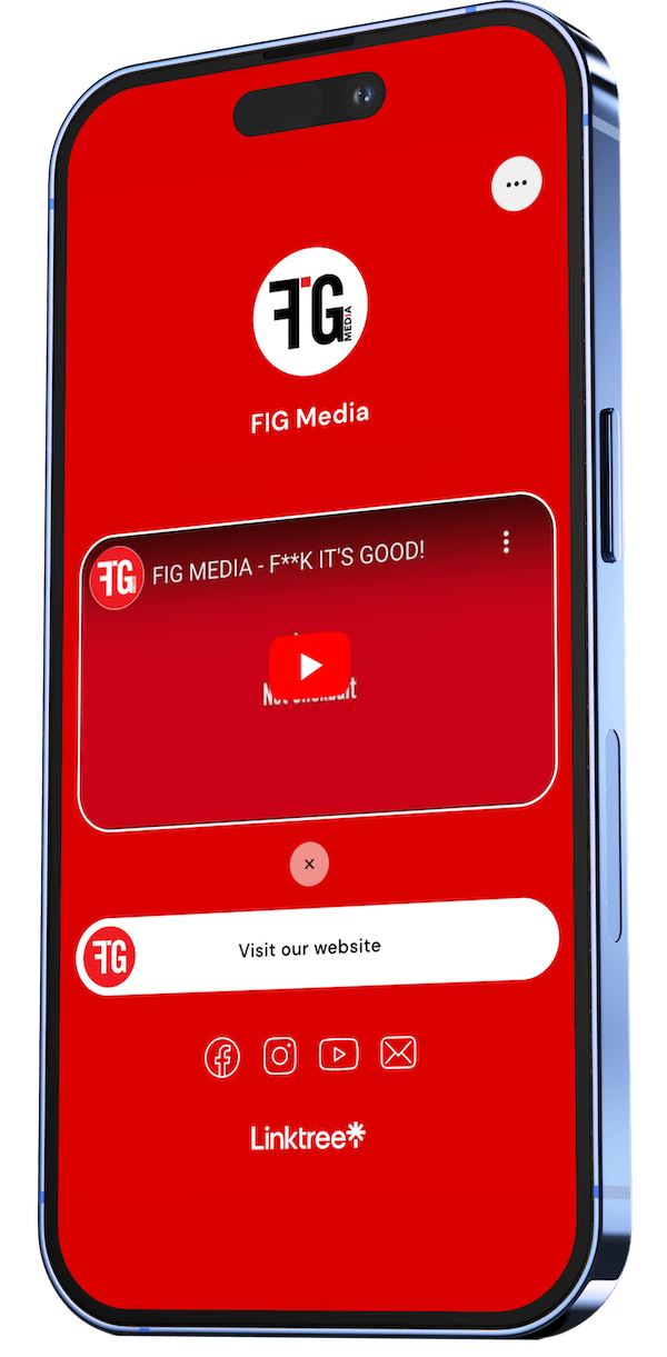 iPhone with FIG Media details for a consultation